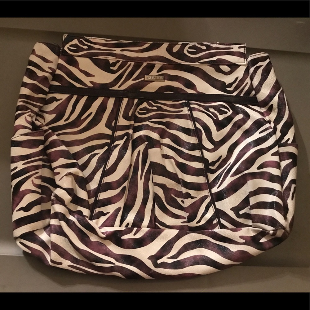 Miche: Purple & White Zebra Prima Shell